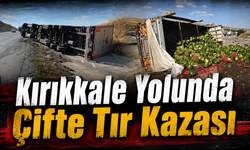 Kırıkkale Yolunda Çifte Tır Kazası