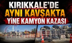 Kırıkkale’de Aynı Kavşakta Yine Kamyon Kazası