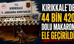 Kırıkkale’de 44 Bin 420 Dolu Makaron Ele Geçirildi