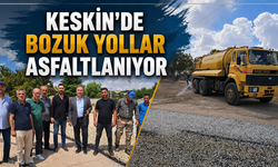 Keskin’de Bozuk Yollar Asfaltlanıyor