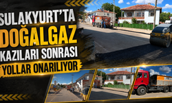 Sulakyurt’ta Doğalgaz Kazıları Sonrası Yollar Onarılıyor