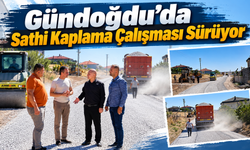 Gündoğdu’da Sathi Kaplama Çalışması Sürüyor
