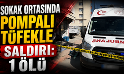 Sokak Ortasında Pompalı Tüfekle Saldırı: 1 Ölü