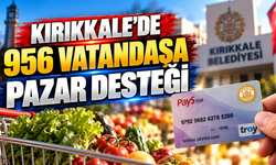 Kırıkkale’de 956 Vatandaşa Pazar Desteği