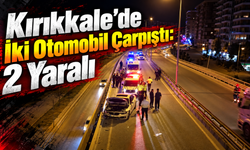 Kırıkkale'de İki Otomobil Çarpıştı: 2 Yaralı
