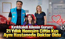 21 Yıllık Hemşire Çiftin Kızı Aynı Hastanede Doktor Oldu