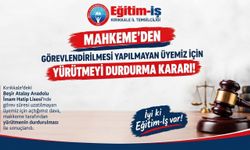 Mahkeme Egitim-İş'i haklı buldu