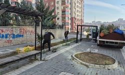 Yahşihan'da Yeşil Alanlara Bakım Yapılıyor