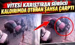 Vitesi Karıştıran Sürücü Kaldırımda Oturan Şahsa Çarptı