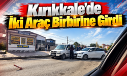 Kırıkkale'de İki Araç Birbirine Girdi