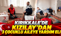 Kırıkkale’de Kızılay’dan 3 Çocuklu Aileye Yardım Eli