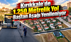 Kırıkkale’de 1.250 Metrelik Yol Baştan Aşağı Yenileniyor