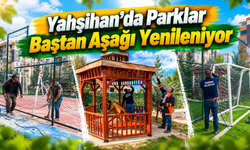 Yahşihan’da Parklar Baştan Aşağı Yenileniyor