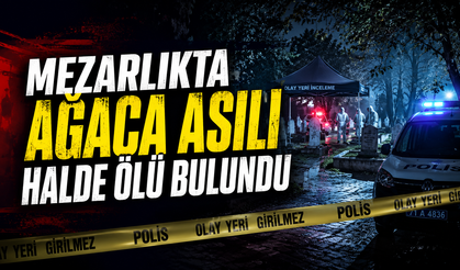 Mezarlıkta Ağaca Asılı Halde Ölü Bulundu