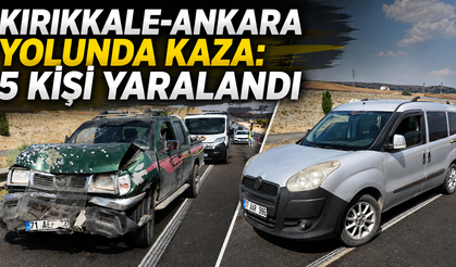 Kırıkkale-Ankara Yolunda Kaza: 5 Kişi Yaralandı
