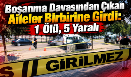 Boşanma Davasından Çıkan Aileler Birbirine Girdi