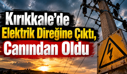 Kırıkkale’de Elektrik Direğine Çıktı, Canından Oldu