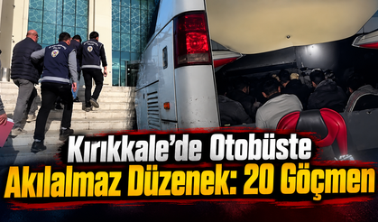 Otobüsün Gizli Bölmesinden 20 Kaçak Göçmen Çıktı: 2 Tutuklama