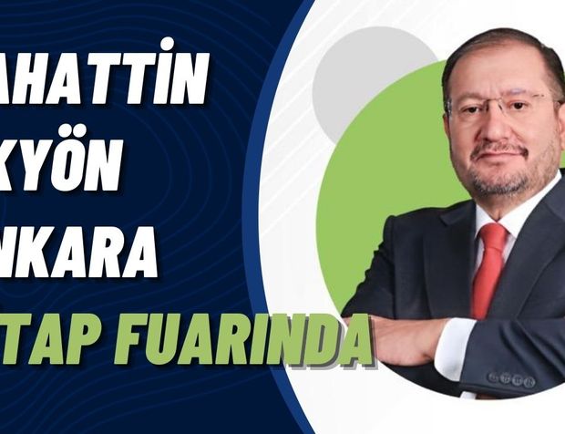 BAHATTİN AKYÖN ANKARA KİTAP FUARINDA KİTAPLARINI İMZALIYOR