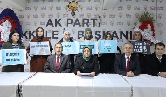 AK Parti yüksek sesle,'Kadına Şiddete Hayır'