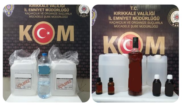 Çok sayıda kaçak içki yakalandı