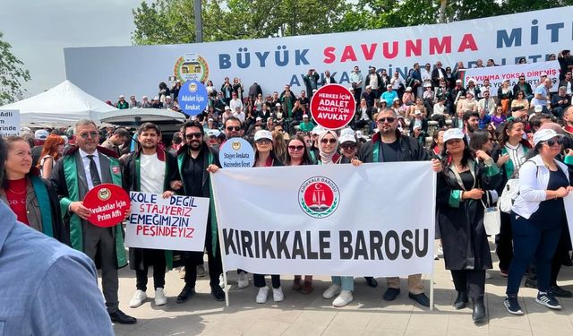 Kırıkkale Baro'su Ankara eyleminde