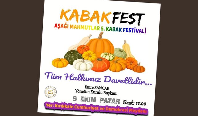 KabakFest hazırlıkları sürüyor