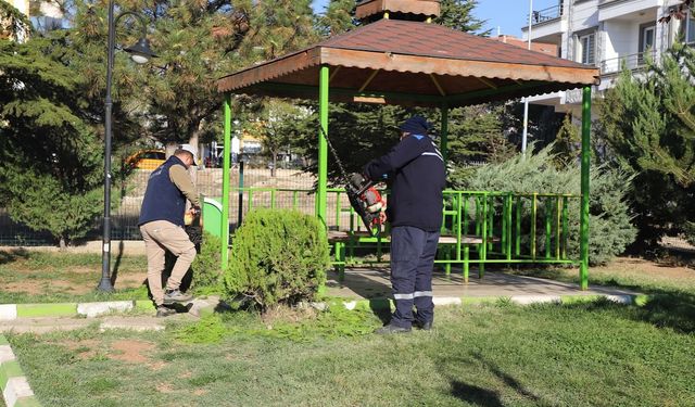 Yahşihan'da  Yeşillendirme ve Bakım Çalışmaları Sürüyor