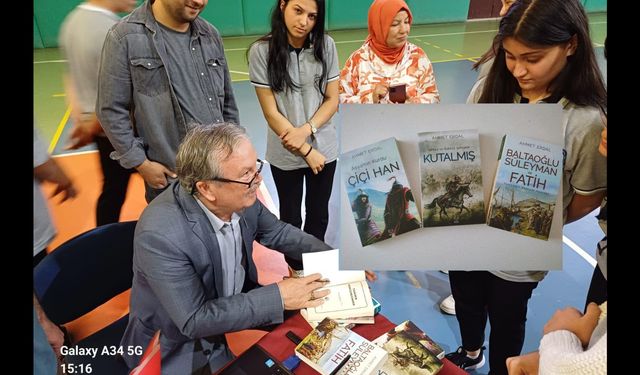 Önce konferans,ardından kitap söylesişi