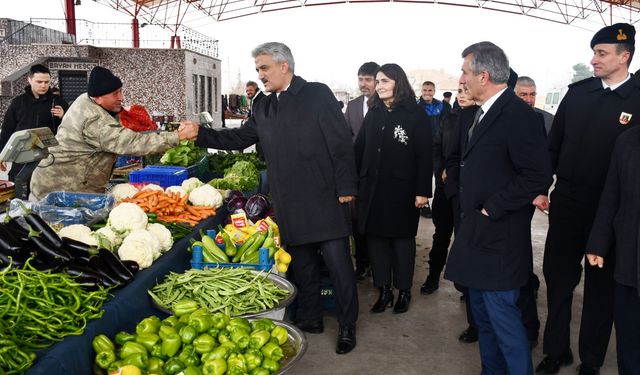 Bahşılı Şehit Satılmış Teke Pazar Yeri'ne Anlamlı Ziyaret