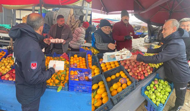 Çerikli'de Zabıtadan Esnafa Sıcak Çay İkramı