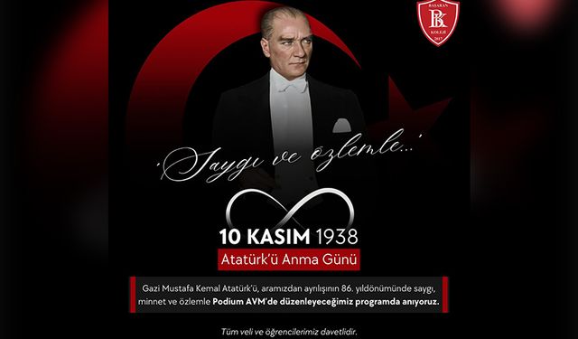 Başaran Koleji’nden 10 Kasım Atatürk’ü Anma Programı