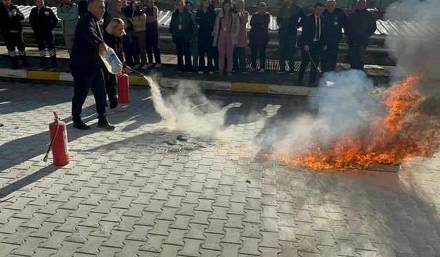 YİH’te Yangın Söndürme Tatbikatı Gerçekleştirildi