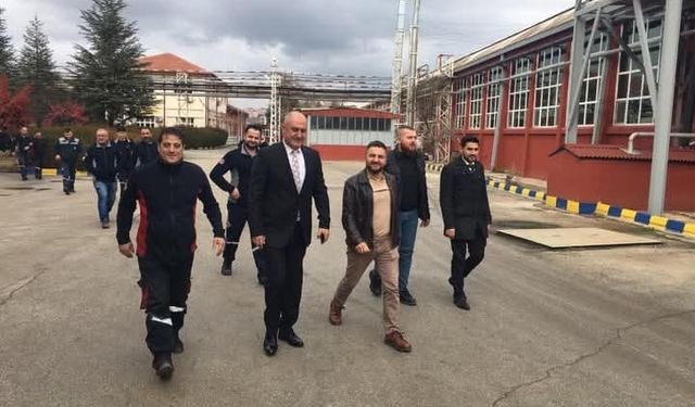 Sendika Şube Başkanı Levent Öztürk’ten Silah Fabrikası Ziyareti