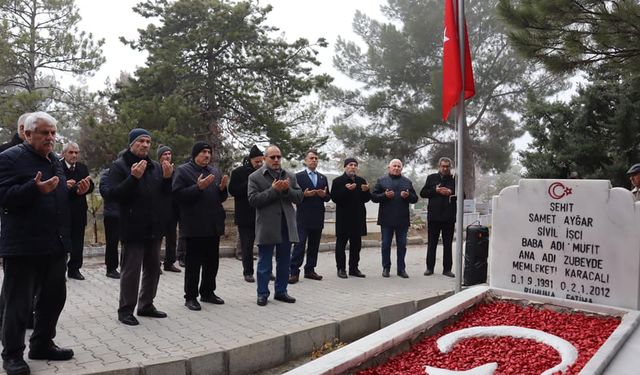 Şehit Samet Aygar, Şahadetinin 13. Yılında Dualarla Anıldı