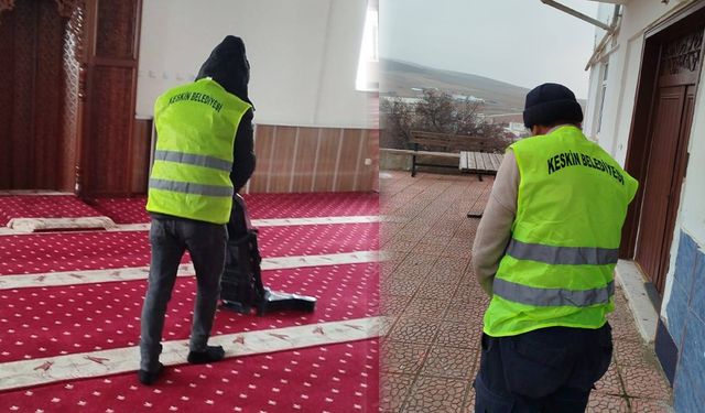 Keskin Belediyesi’nden Ramazan Öncesi Cami Temizliği