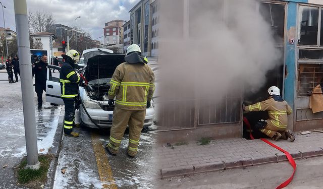 Kırıkkale’de Eş Zamanlı İki Yangına Müdahale Edildi