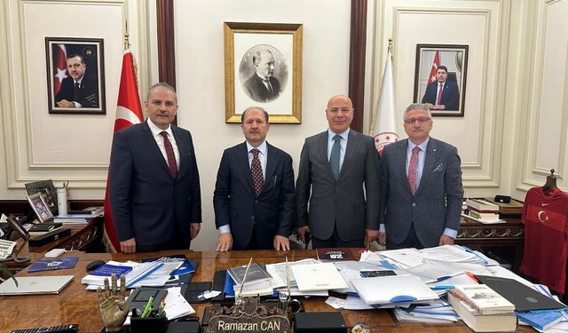 Sağlık-Sen’den Adalet Bakan Yardımcısı Ramazan Can’a Ziyaret