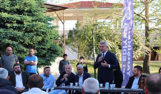 Başkan Sungur Hacıbey’de Vatandaşla Buluştu
