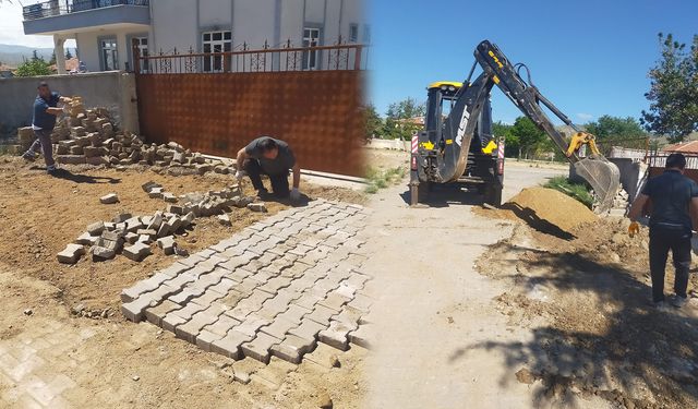 Hacılar'da Yol Düzenleme Çalışmaları Tamamlandı