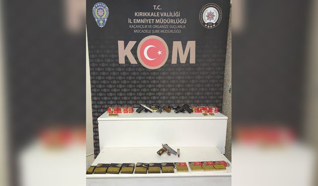 Kırıkkale’de 4 Tabanca, 1550 Fişek Yakalandı