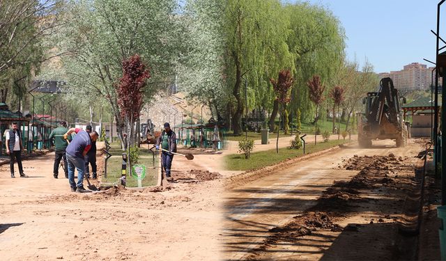 Yahşihan’da Çetin Koçdoğan Parkı Yeniden Düzenleniyor