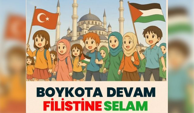 Kırıkkale'de Çocuklardan Filistin'e Dua ve Destek Buluşması