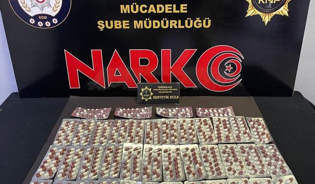 Kırıkkale’de 595 Sentetik Ecza Ele Geçirildi