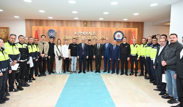 Kırıkkale’de Trafik Kahramanları Ödüllendirildi