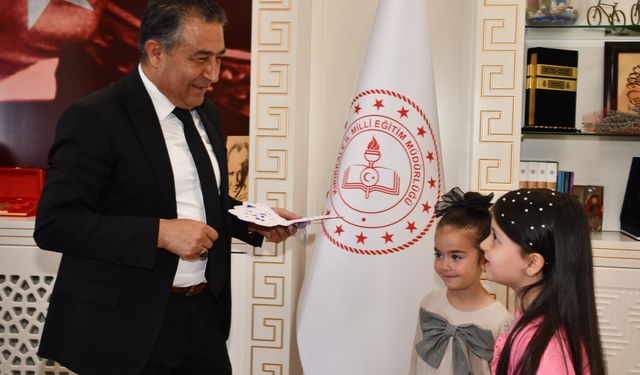 Miniklerden Müdür Güney’e Anlamlı Ziyaret
