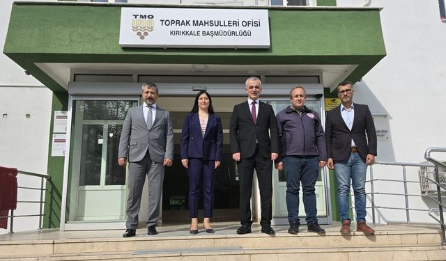 İl Tarım Müdürü Ateş’ten TMO Başmüdürü Erünsal’a Ziyaret