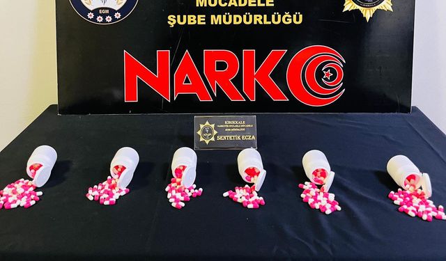 Kırıkkale’de 362 Sentetik Ecza Ele Geçirildi
