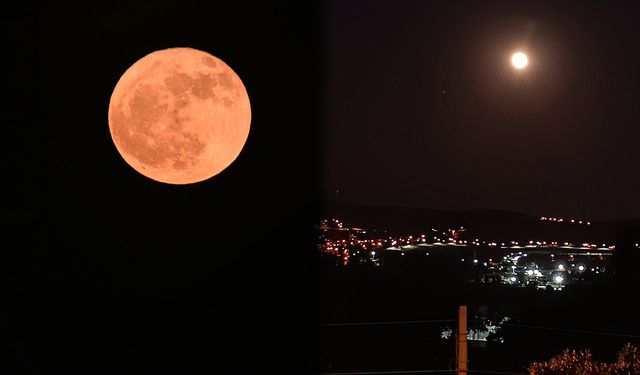 ‘Çilek Dolunayı’ Kırıkkale Semalarında Görüldü
