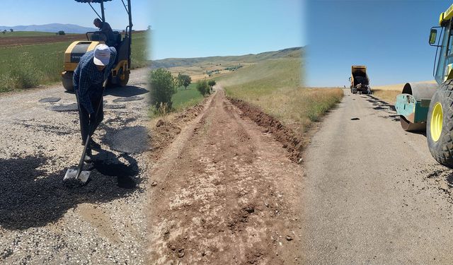 Kırıkkale İl Özel İdaresi Kırsal Yol Çalışmalarını Sürdürüyor